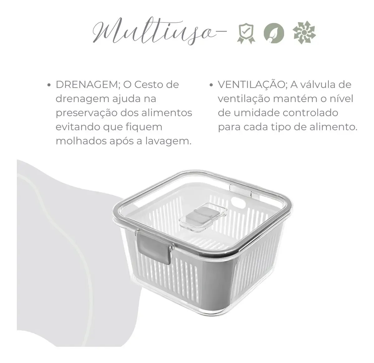 Pote Hermético Multiuso - 1.36L - Paramount Slim, foto 3