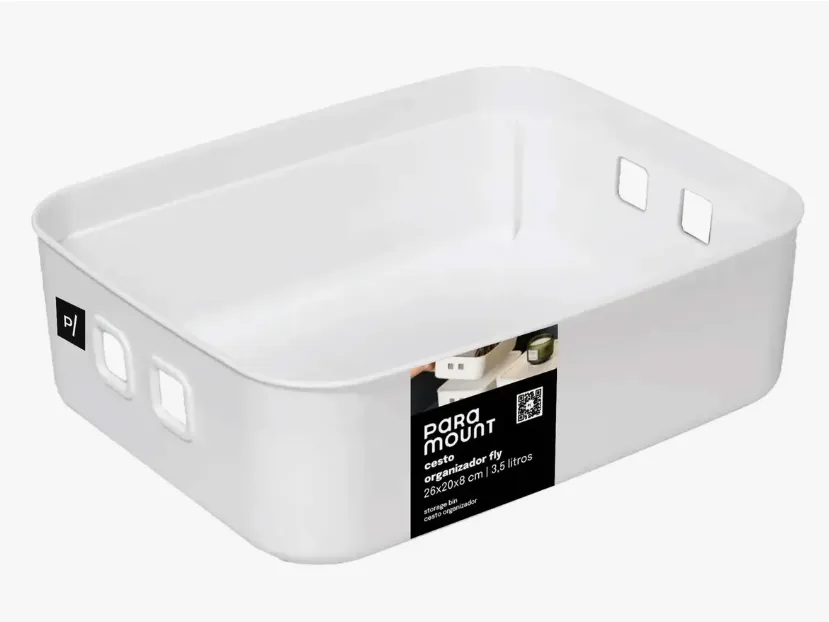 Cesto Organizador Branco - 3,5L - Paramount Fly, foto 2