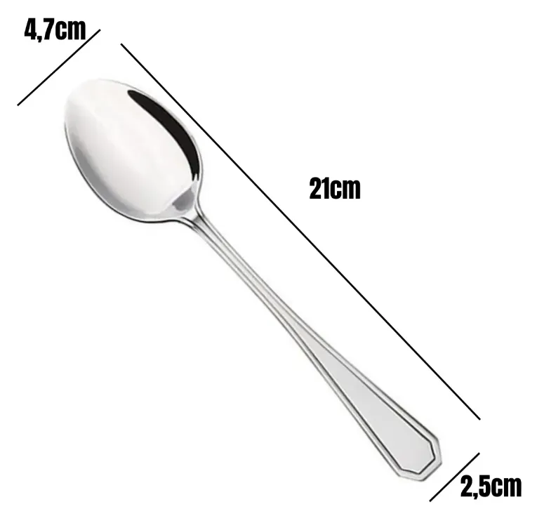 Colheres de Mesa Planeta Prata 4 Peças, foto 5