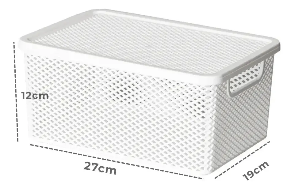 Cesto Organizador Branco - com Tampa - Paramount, foto 2