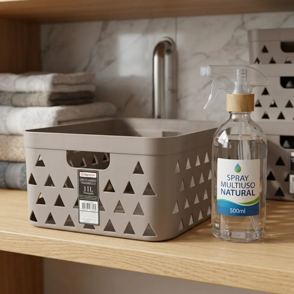 Caixa organizadora c/ detalhes triangulares - 11 L - Playduo, foto 3