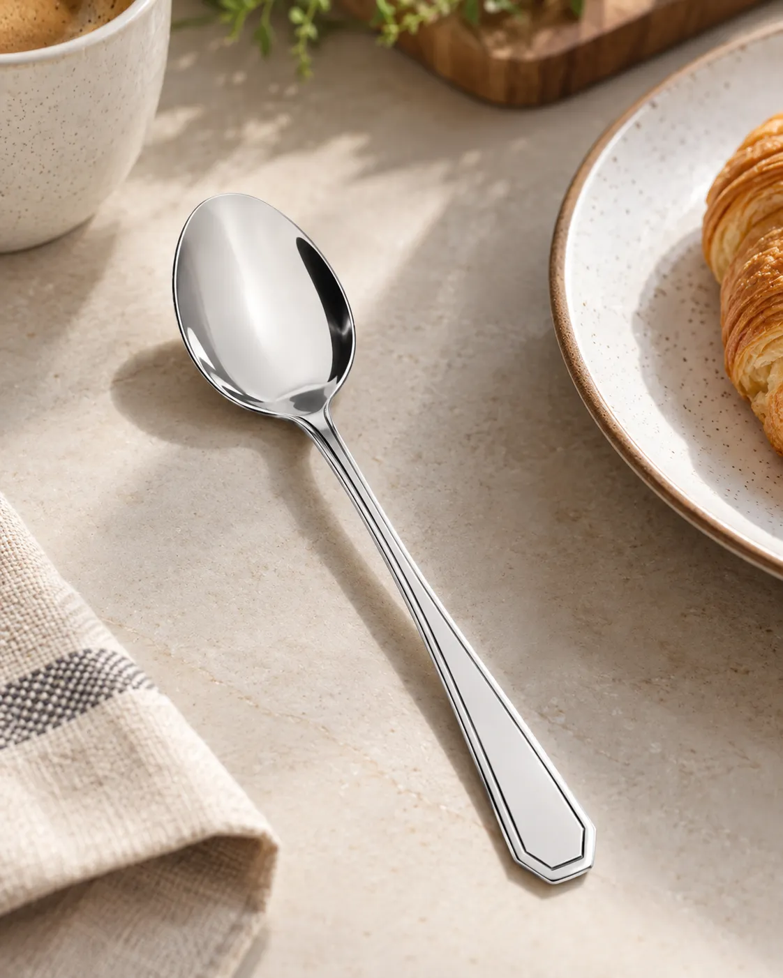 Colheres de Mesa Planeta Prata 4 Peças