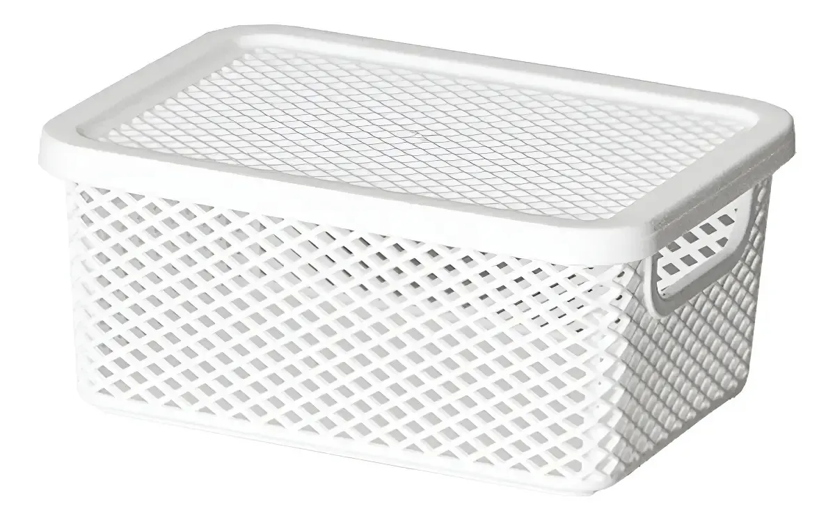 Cesto Organizador Branco - com Tampa - Paramount, foto 4