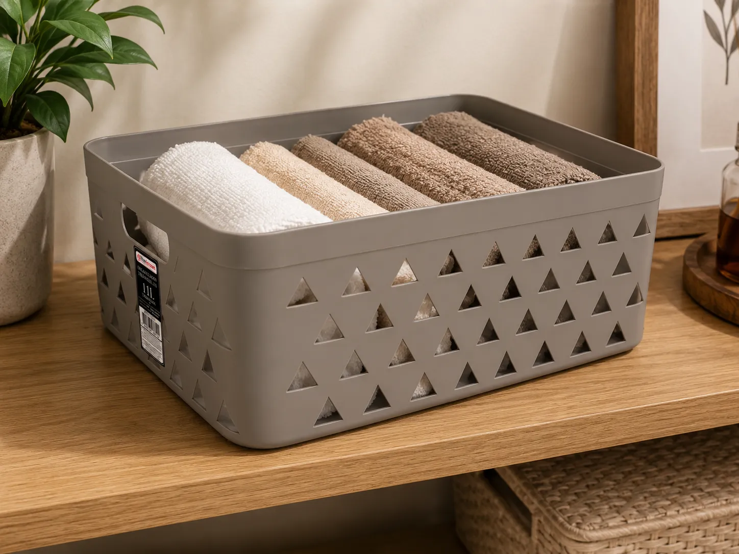 Caixa organizadora c/ detalhes triangulares - 11 L - Playduo