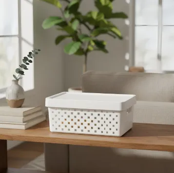 Cesto Organizador Branco - com Tampa - Paramount