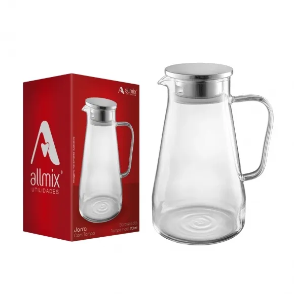 Jarra Borossilicato com Tampa - 1700 ml - Allmix, foto 2