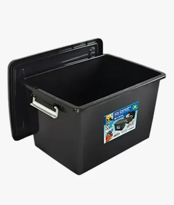 Caixa Organizadora - Preta com Alças 30 L - Erca, foto 2