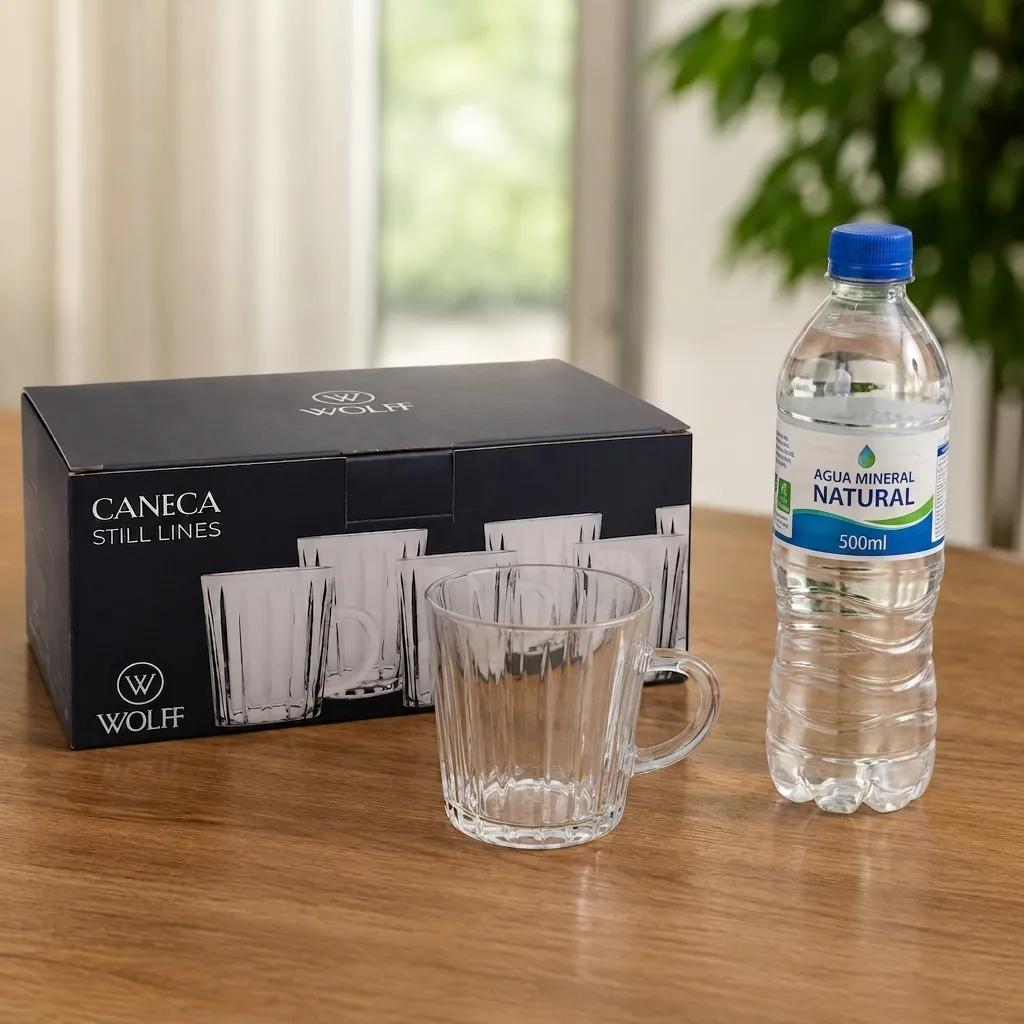 Canecas Cristal Still Lines - 230ml - Wolff