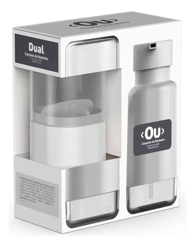 Kit Dual para Banheiro - Branco - OU, foto 4