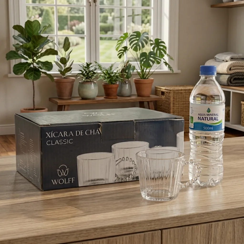 Conjunto de 4 Xícaras - 190 ml - Wolff Coliseu Cristal