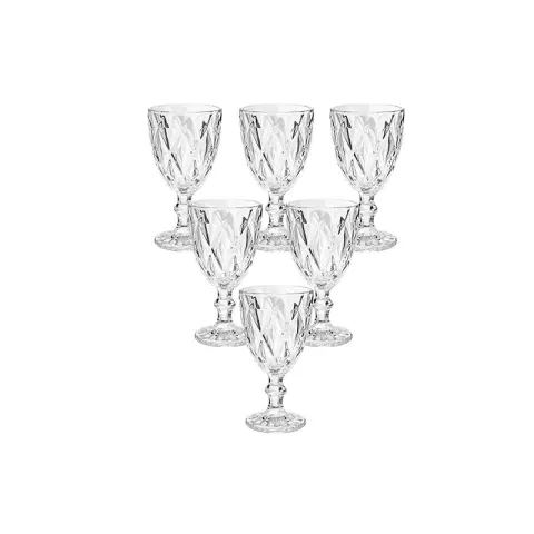 Conjunto de 6 Taças Lehavi Diamond Cristal 340ml, foto 4
