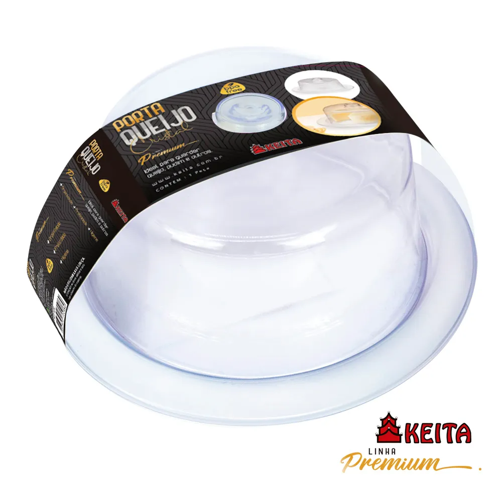 Porta Queijo com Tampa de Vidro - Keita, foto 2