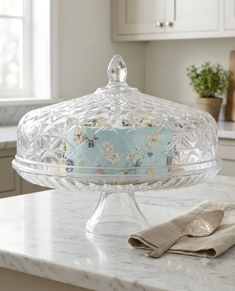 Boleira de acrílico com tampa de cristal - G - Playduo