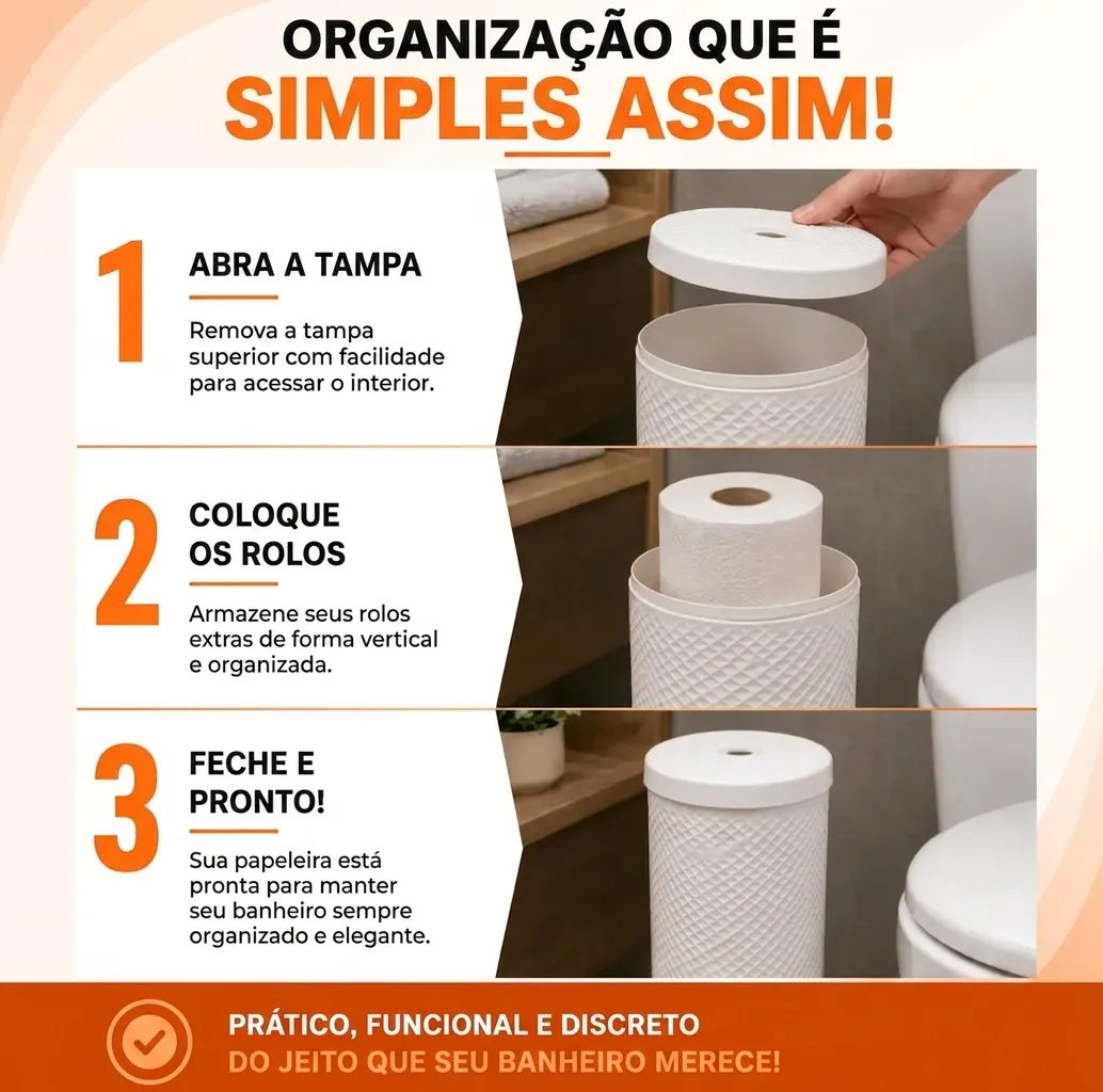 Porta Papel Higiênico - Branco - Paramount, foto 3